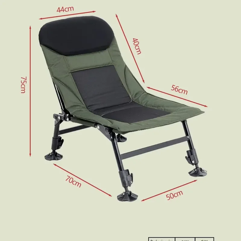 Portable Folding Fishing Chair European Style Multi Functional Seat for Camping Office Use Lightweight Durable Outdoor Gear