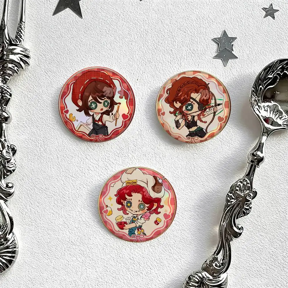 Game Anime Identity V    Cartoon Cute Soft Button Pin Bright Printed Icon Gift For Friends Badge Collar Brooch Lapel Pin Metal