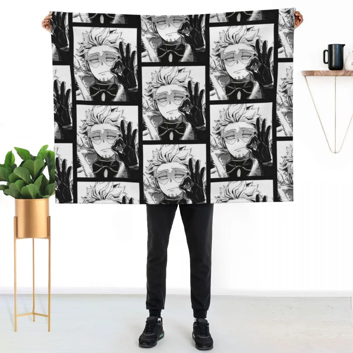 

Hawks Keigo Takami MHA Throw Blanket Soft Bedroom Blanket for Night Sleeping