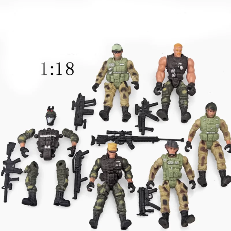 

1:18 Scale Soldier 10CM Special Forces 6-Field Edition Accessory Model 3.75 Inches Movable Soldier Classic Collection