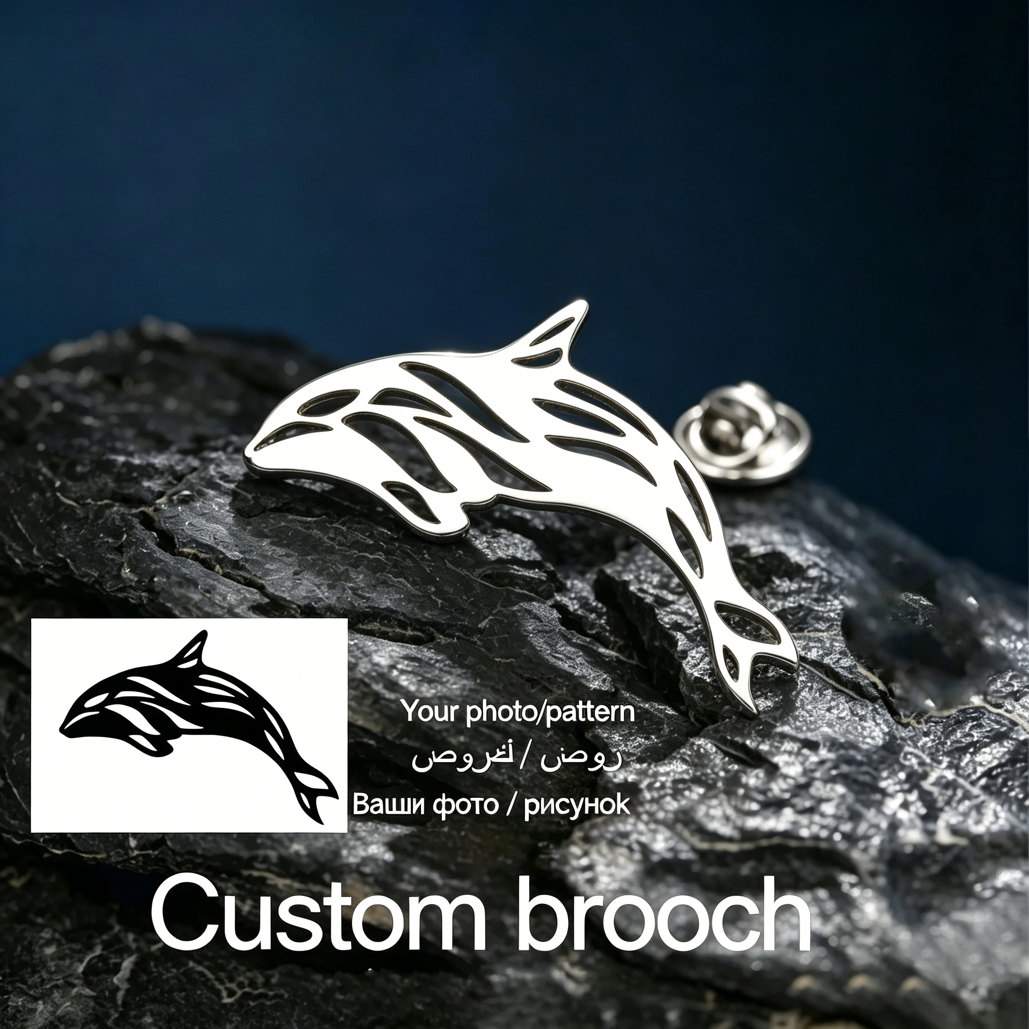 Customize Any Pattern Logo or Event Brooch Badge Design Production Wholesale Service Fast Worldwide Shipping Bulk Orders Welcome