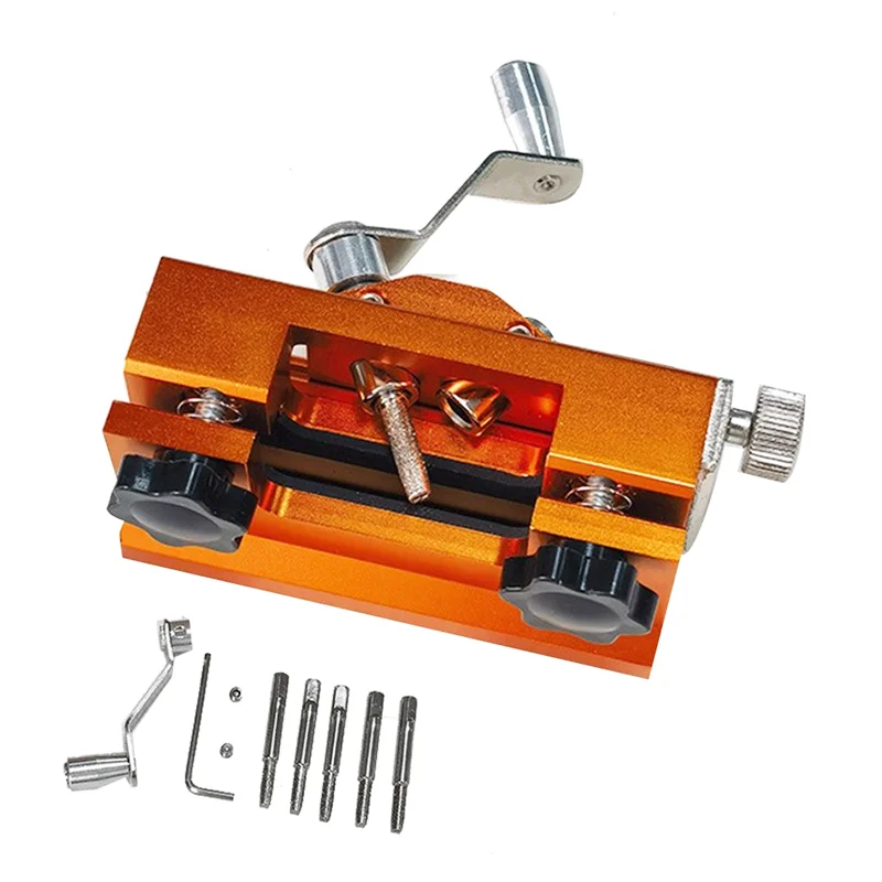 

Portable Chainsaw Sharpening Jig Aluminium Alloy Chainsaw Sharpener with Grinder Chain Saw Drill Sharpen Tool