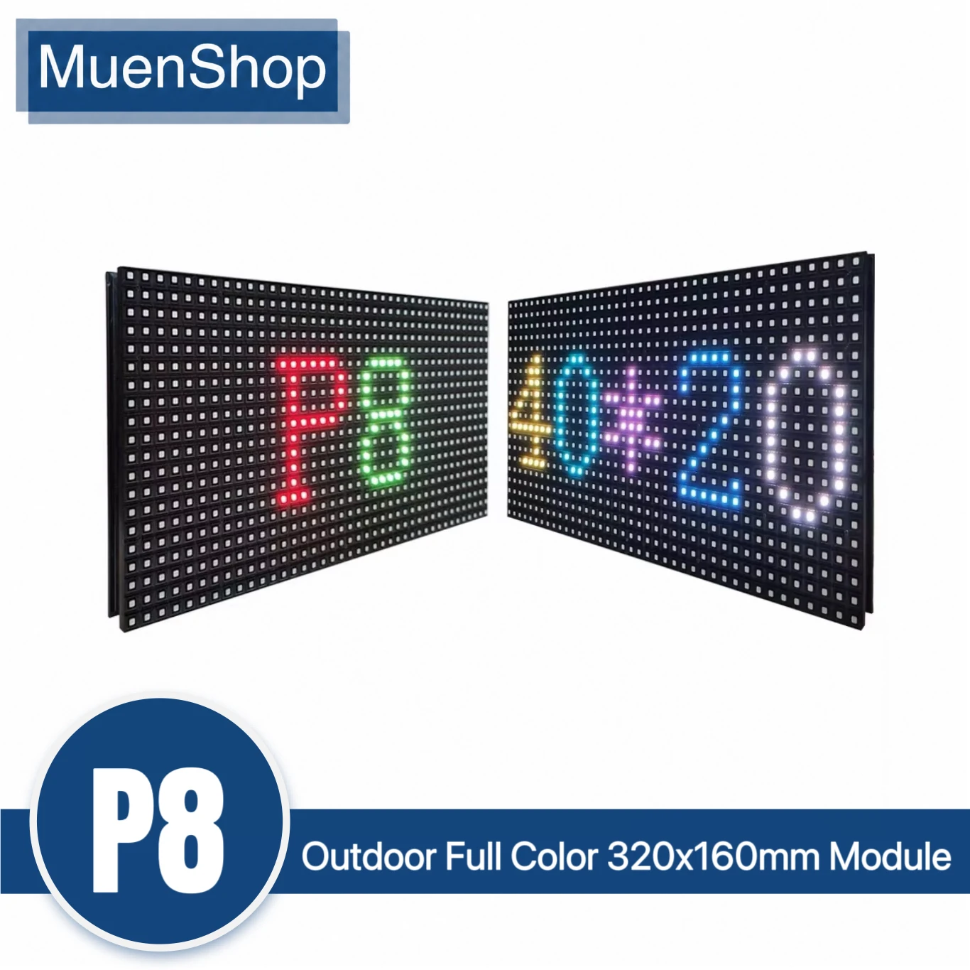 Image of P8 Outdoor LED-Display-Modul 320 x 160mm 40x20 Pixel 1/5 Scan SMD3535 Vollfarb-P8-LED-Bildschirm-Panel-Modul