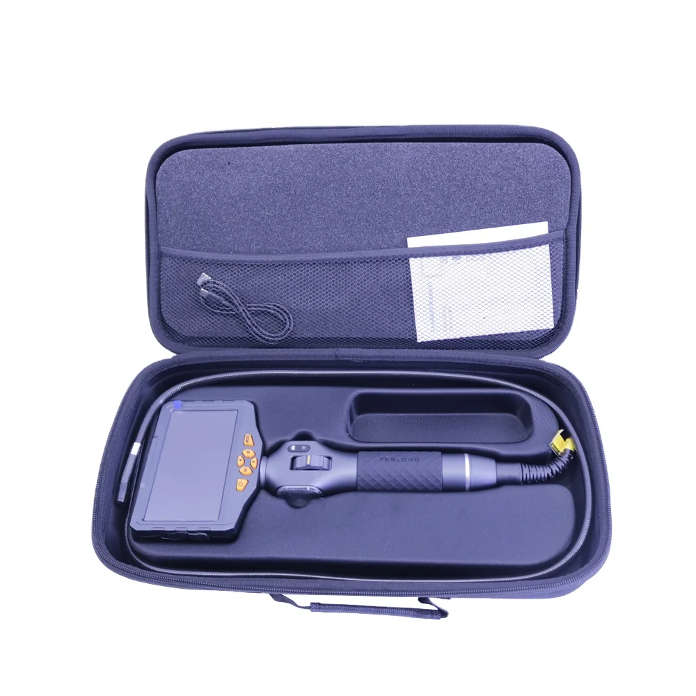 TD500 Portable Articulating Borescope 1.5M Cable 8.5mm Camera Head 5inch Screen 180 Degree Endoscope