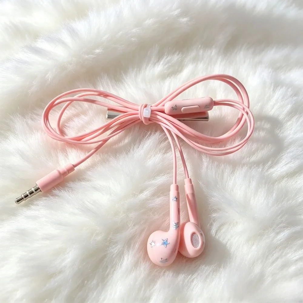 Trendy Wire Bow Headphone Bow Hair Clips Unique Upcycled Earphone Hair Pins Cute Y2K Earphone Hair Clip Harajuku