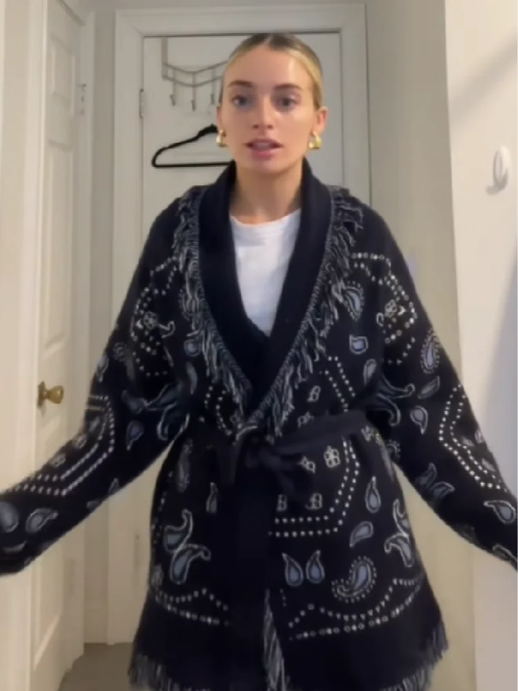 

5-цветный повседневный шикарный костюм с длинными рукавами и завязками на талии, длинная юбка, женская летняя вневременная элегантная темпераментная осенняя одежда