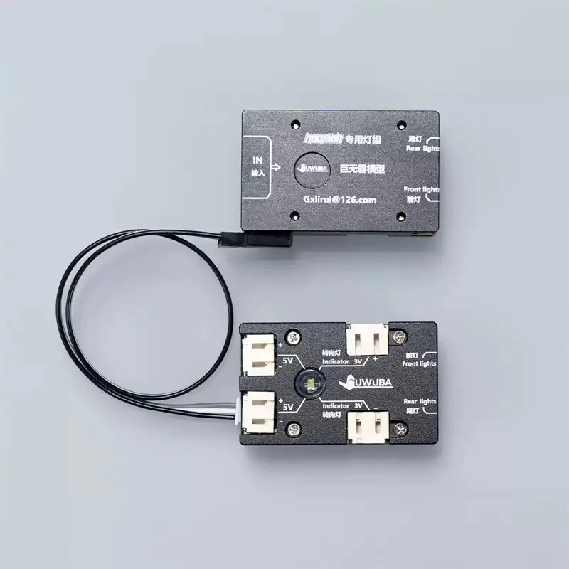 JUWUBA 1/14 شاحنة هندسية محاكي الصوت مجموعة إضاءة خاصة إلى JUWUBA نموذج الضوء خاص ل LESU TAMIYA Benzs