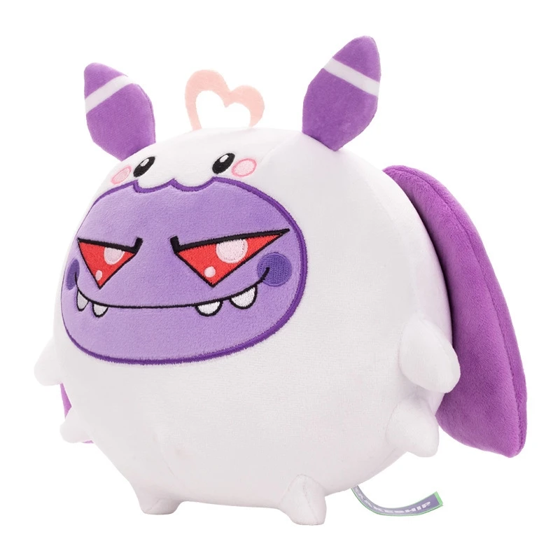 Evil Momo In PJs Plüschtier, weiche, gruselige Stoffpuppe, kuschelige Gothic-Schlafzimmerdekoration, Halloween-Geschenk für Teenager, Frauen, Büro, Schreibtisch