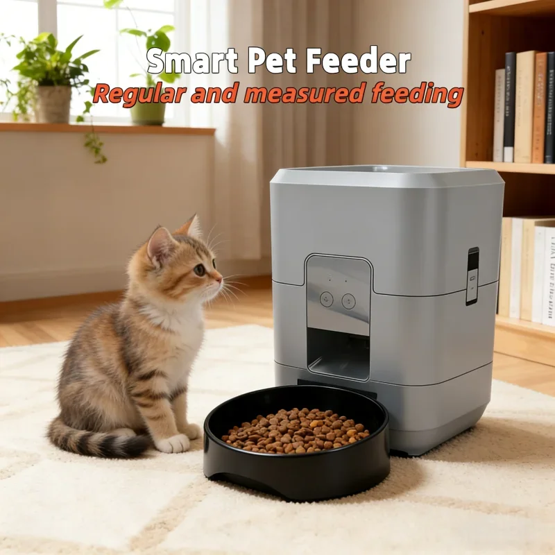 2L Automatic Pet Feeder,Wifi Smart Cat Dog Food Dispenser,App Controlled Slow and Quantitative Feeding for Pets Cat Accessories.