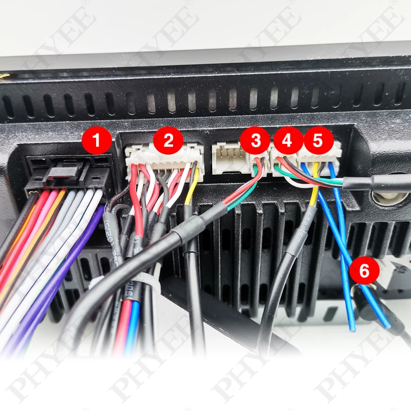 Wiring Harness Set, USB Adapters, GPS Antenna, Video Audio Aux RCA, Mic Fan Connector, Wifi Cable, for 16 Pin Car Android System