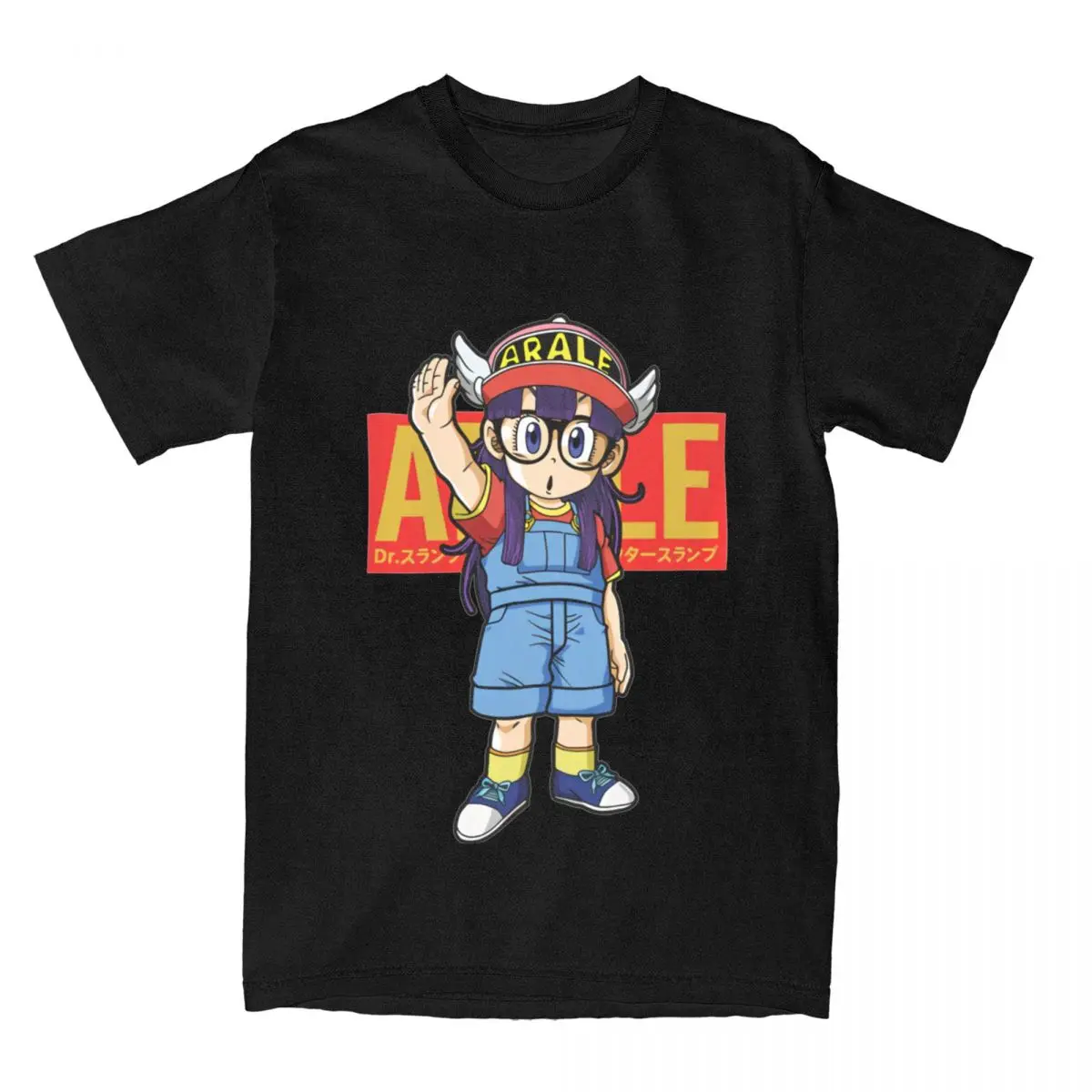 Men Women's Arale Norimaki Dr. Slump Shirt Merchandise Pure Cotton Clothes Vintage Short O Neck Tee Shirt Christmas Gift Shirt