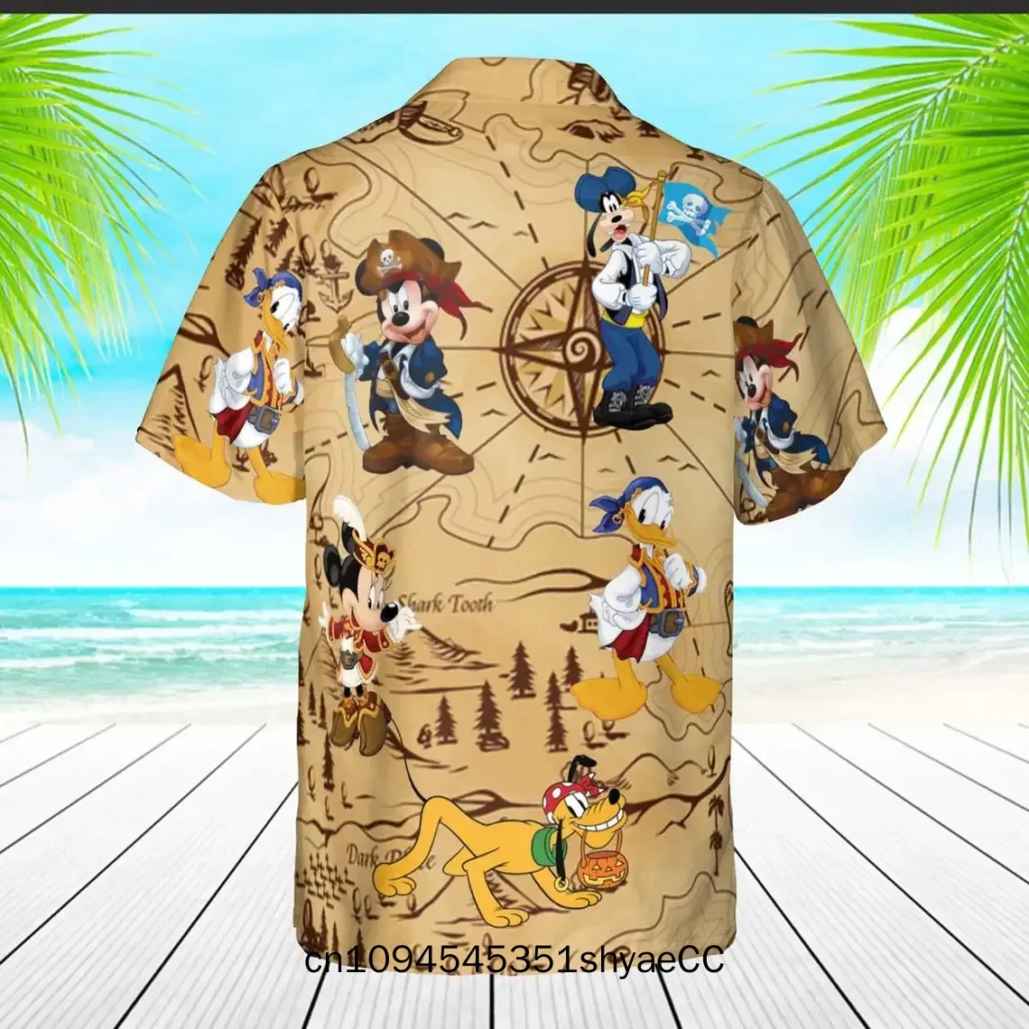 Retro Pirated Of The Caribbean Mickey And Friend Hawaiian Shirt Mickey Pirate Vintage Hawaiian Shirt Retro Pirate Mickey Shirt