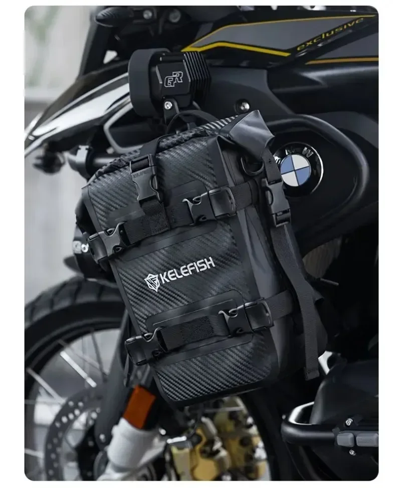 2026 New Multi functional Motorcycle Crash Bar Bag Waterproof Large Capacity Quick Release Motorbike Side Bag For Travel