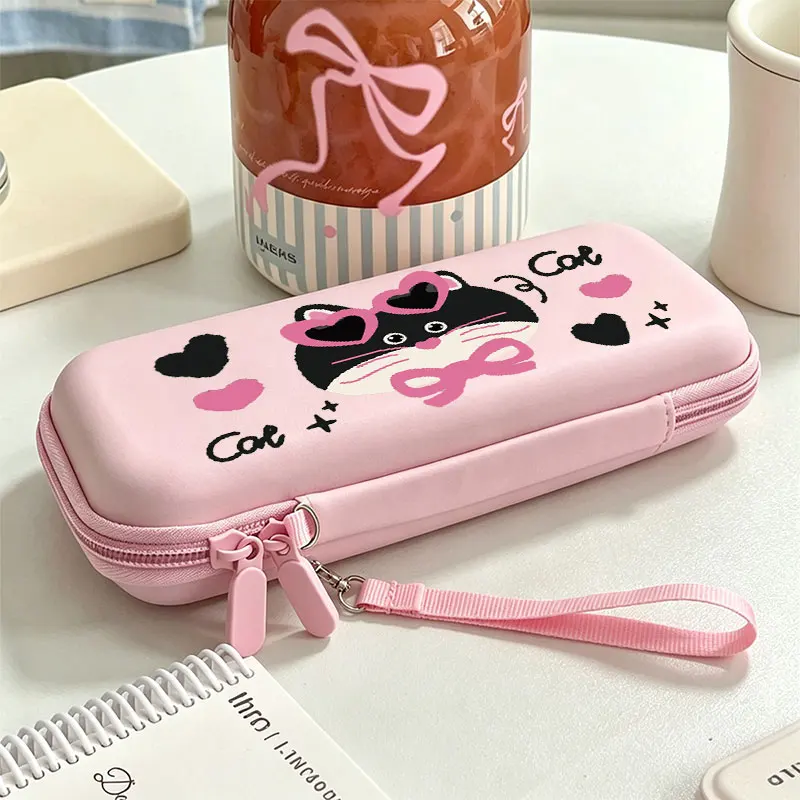 Macaron Color Hard Storage Bag For Nintendo Switch Lite/OLED With Mesh Pockets Portable Travel Gaming Accessories Storage Bag