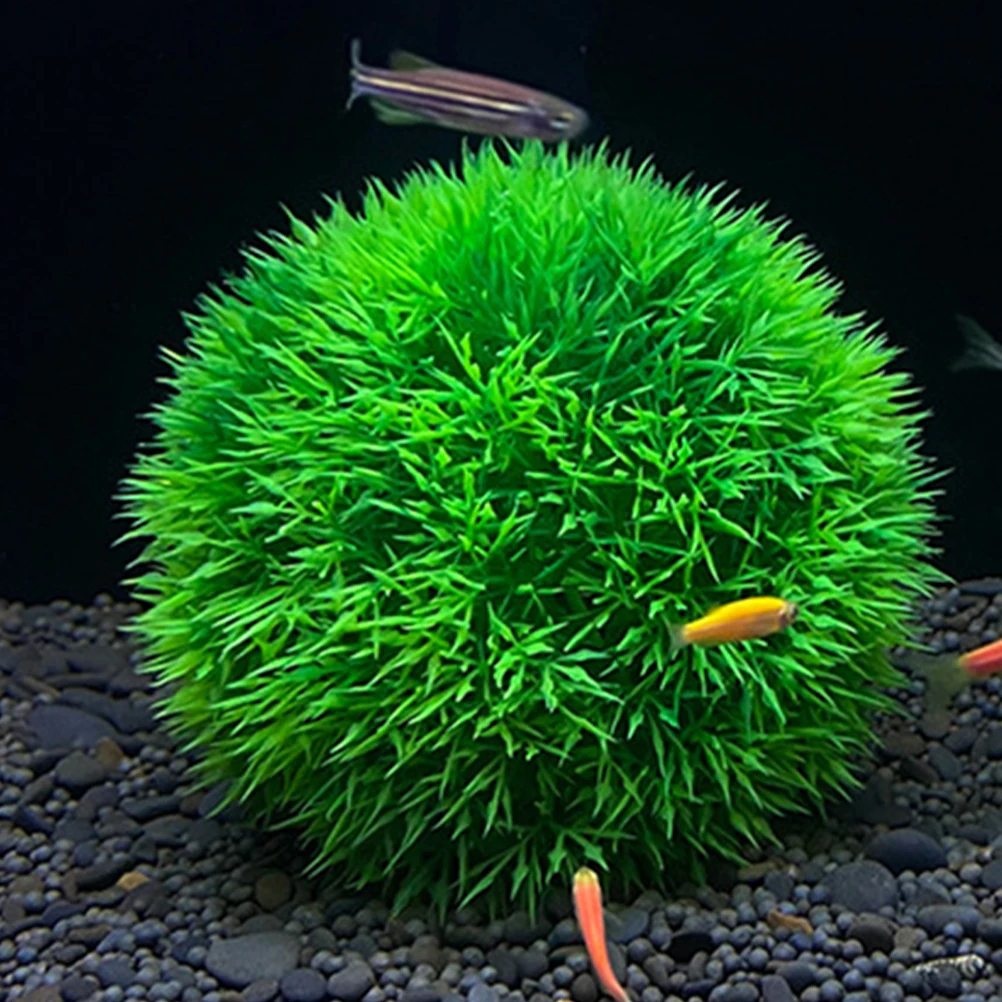 

2 Pcs Simulated Water Plants Aquatic Grass Balls for Fish Tank Aquarium Home Decor Artificial Plant Ornaments Decorative
