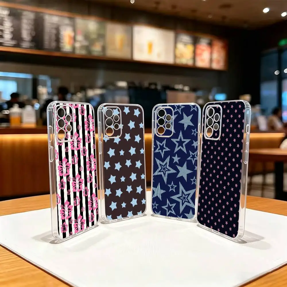 R-Retro Classic Graphic  Clear TPU Soft Case Phone Case For Samsung S 25,24,23,22,30,21,10,9,Ultra,Plus,Lite,FE,4,5 G