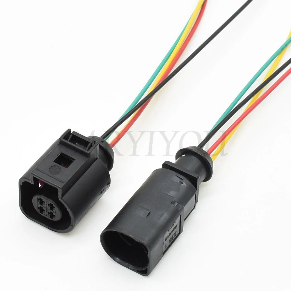 1 Kit 4 Hole 4B0 973 812 4B0973812 4B0 973 712 Automotive  Male Female 1.5mm Water Temperature Sensor 4B0973712 plug for VW