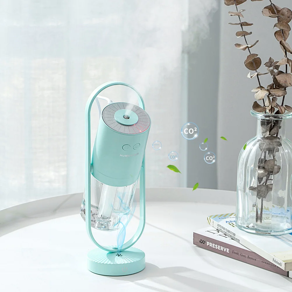 Air Humidifier USB Mini Diffuser 7 Colors Change Light Ait Purifie for Home Air Purifier Regular Edition _ Sky Blue Wholesale