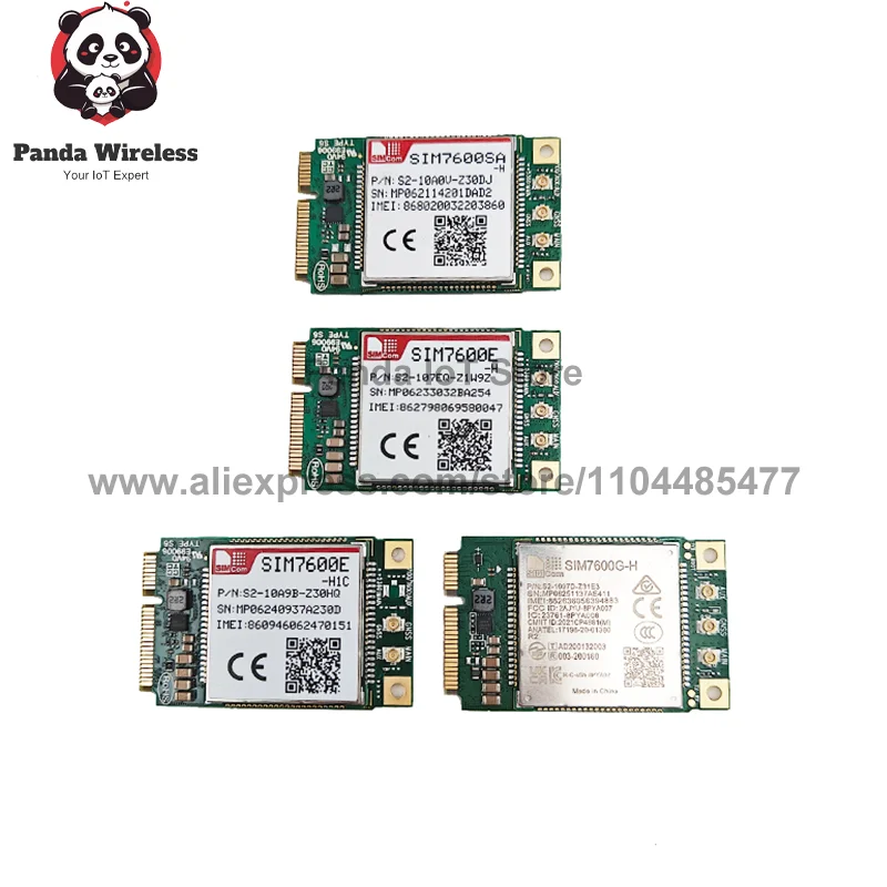 

SIMCOM SIM7600G-H/SIM7600E-H/SIM7600SA-H/SIM7600JC-H/SIM7600E-H1C/SIM7600E-L1C/SIM7600SA-H Основная плата Mini Pcie LTE с комплектами