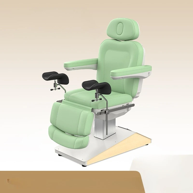 With leg support backrest lift light elevation angle adjustment gynecological console