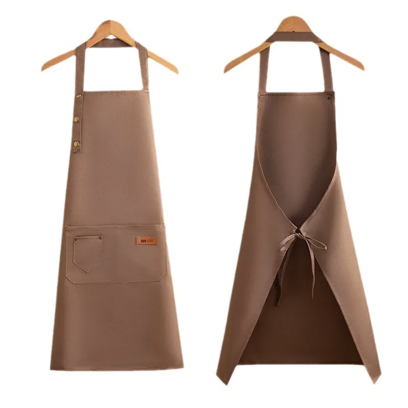 New Fashion Kitchen Aprons for Woman Men Chef Work Apron for Grill Restaurant Bar Shop Cafes Beauty Nails Studios Uniform