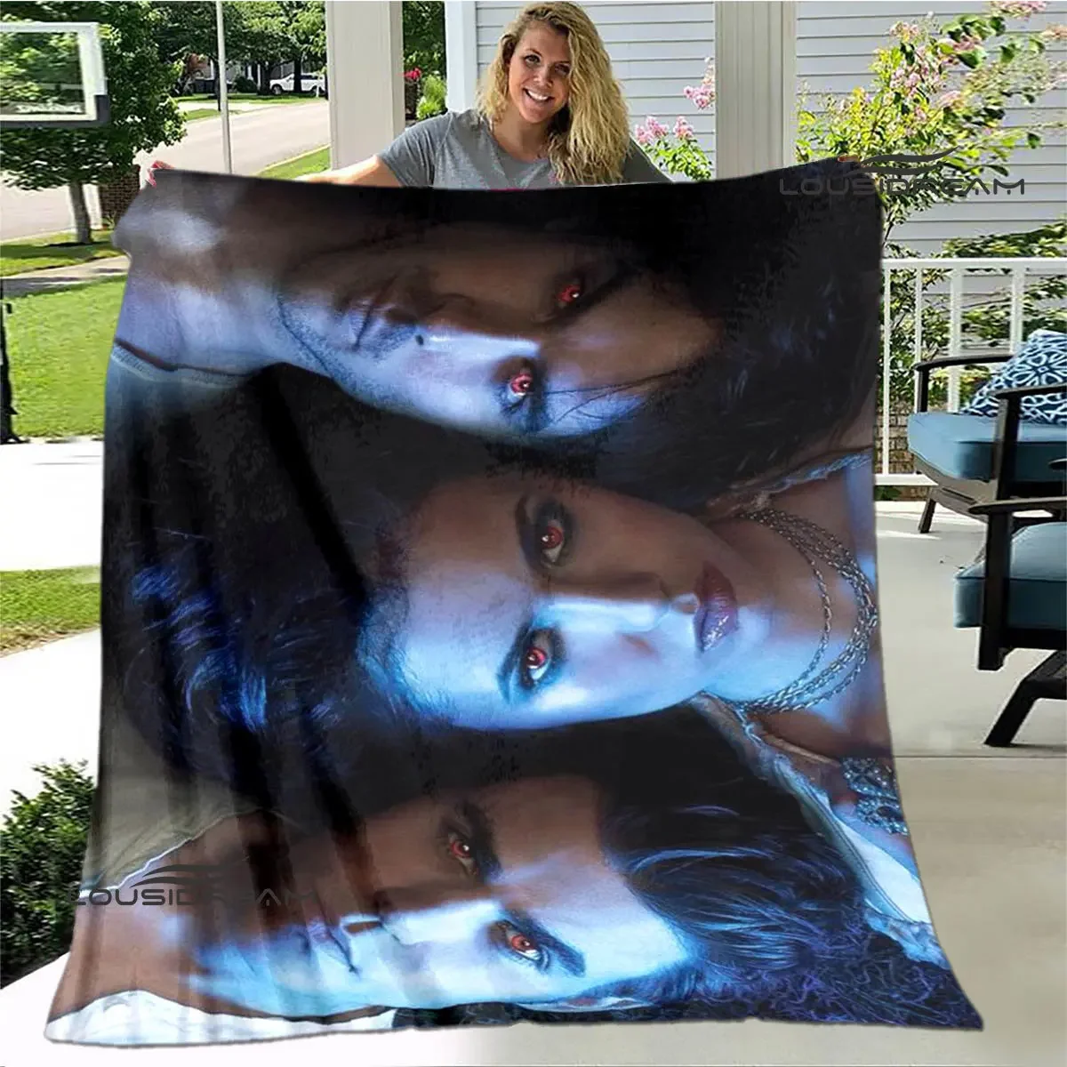 The Vampire Diaries Damon salvatore blankets warm flannel blankets picnic blanket home travel blanket bed linings birthday gift