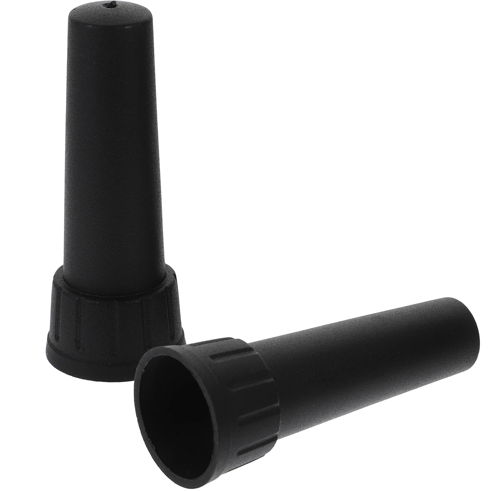 

2pcs Long Pole Umbrella Top Hat Tip Caps Black Outdoor Rubber Replacement Cover Lightweight Waterproof