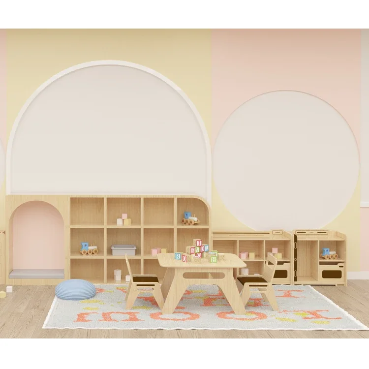For Cute Kindergarten Educational Toys Furniture Children Table Chair for Kindergarten Kids Furniture Sets