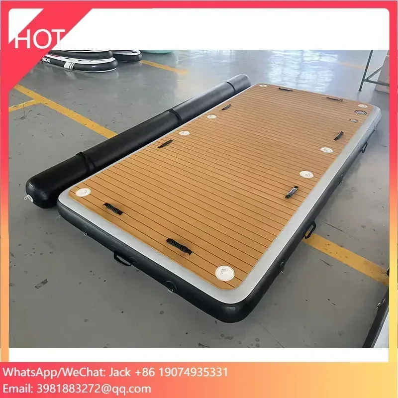 

Factory 3X1.5X0.2M Dwf Inflatable Floating Island Deck Water Play Equipment