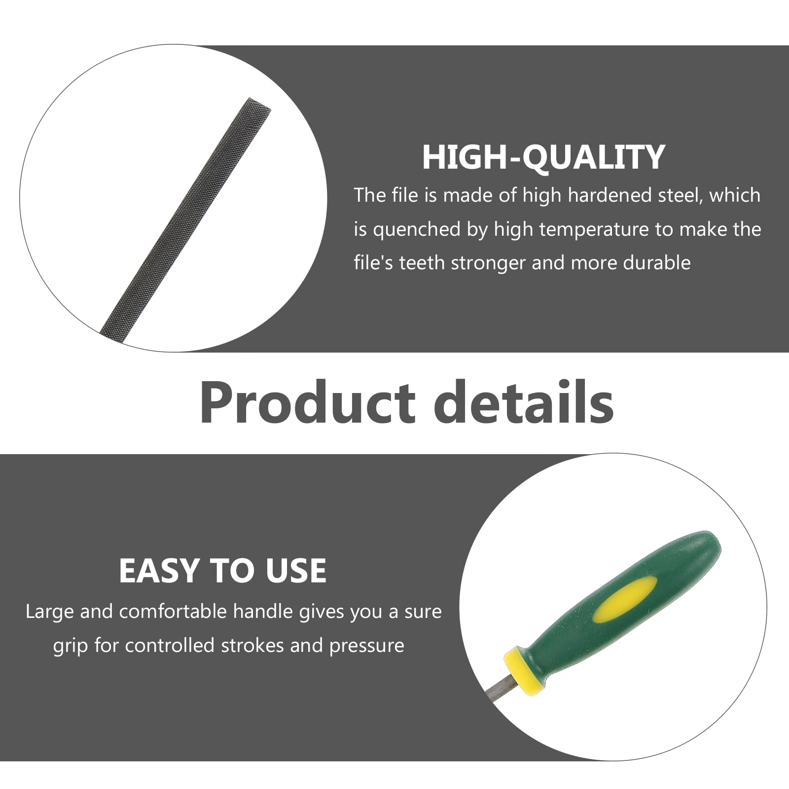 

6pcs Steel File Set Wood Carving Files Triangle Shape Grinding Tools Strong Durable Teeth Suitable Wood Plastic Curved Flat