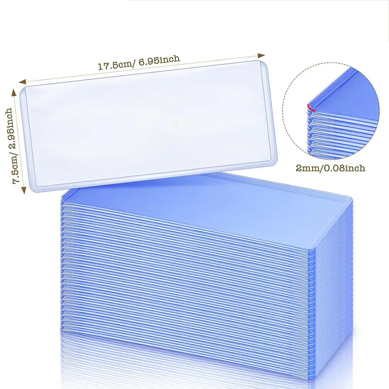 16pcs Bill Sleeves Hard Plastic Waterproof Currency Sleeves Clear Money Holder Banknote Display Protector Organizer Case TMZ