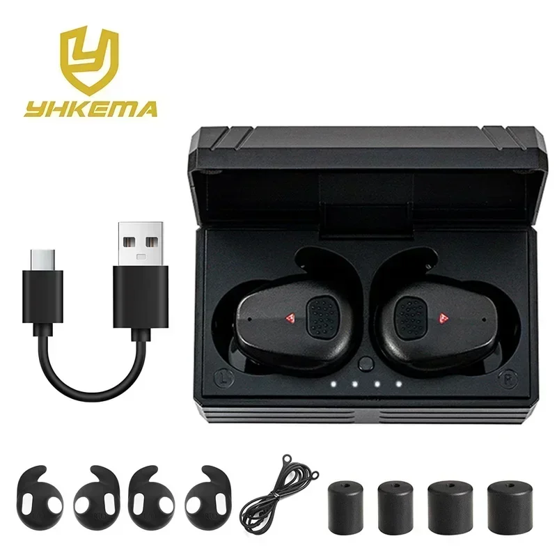 YHKEMA EB10 Electronic Shooting Ear Protection Bluetooth5.3 , Hearing Protection Ear Plugs for Shooting Range, Gun Range