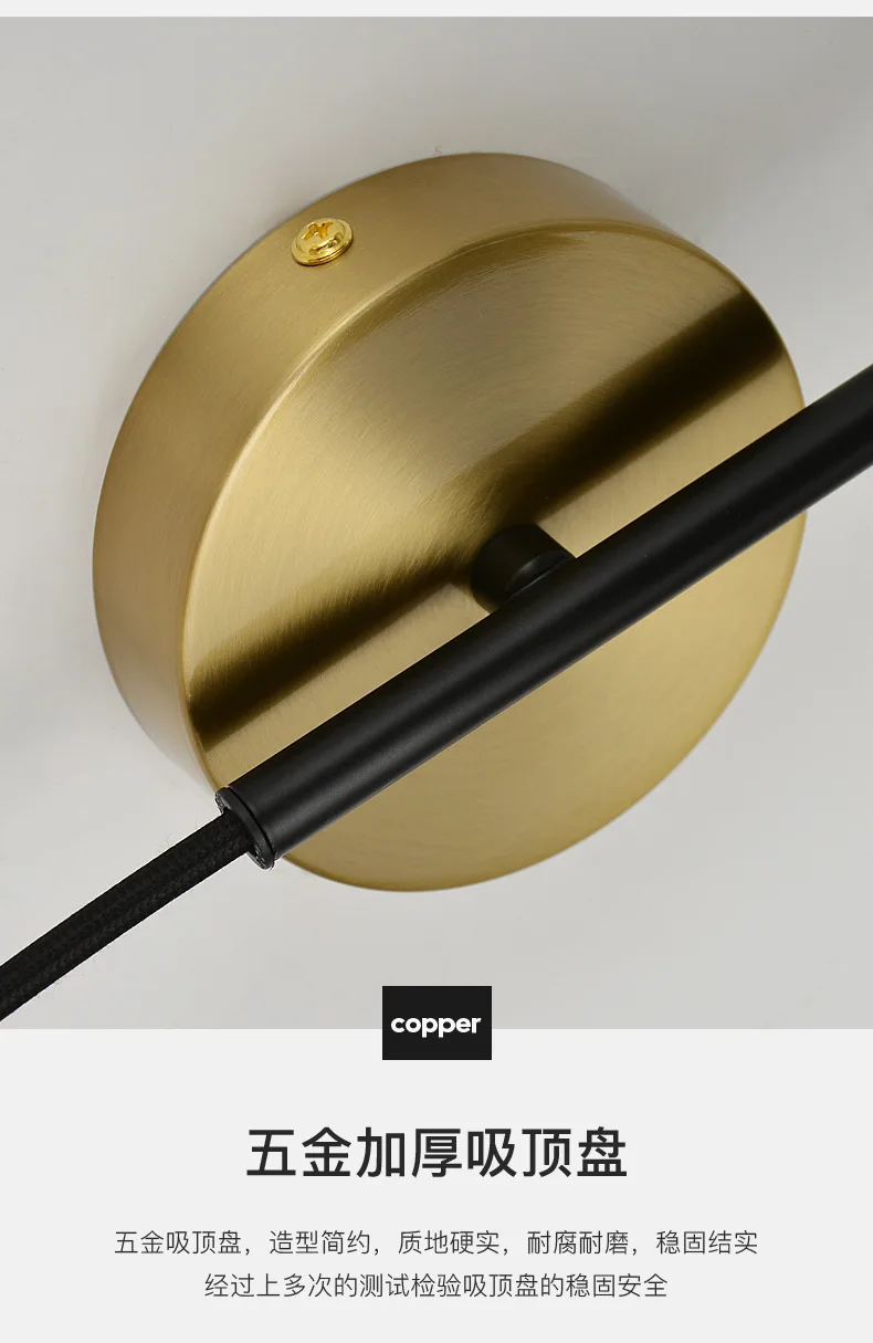Read Rotatable Rocker LED Wall Light Bedroom Bedside Wall Lamps Living Room Study Corridor Modern Simple Decor Light Fixtures