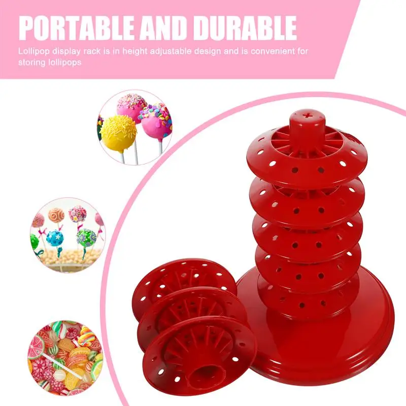 Multi-Tier Lollipop Stand Tiered Lollipop Holder Adjustable Display Rack Lollipop Display Bracket Candy Rack Party WeddingSupply