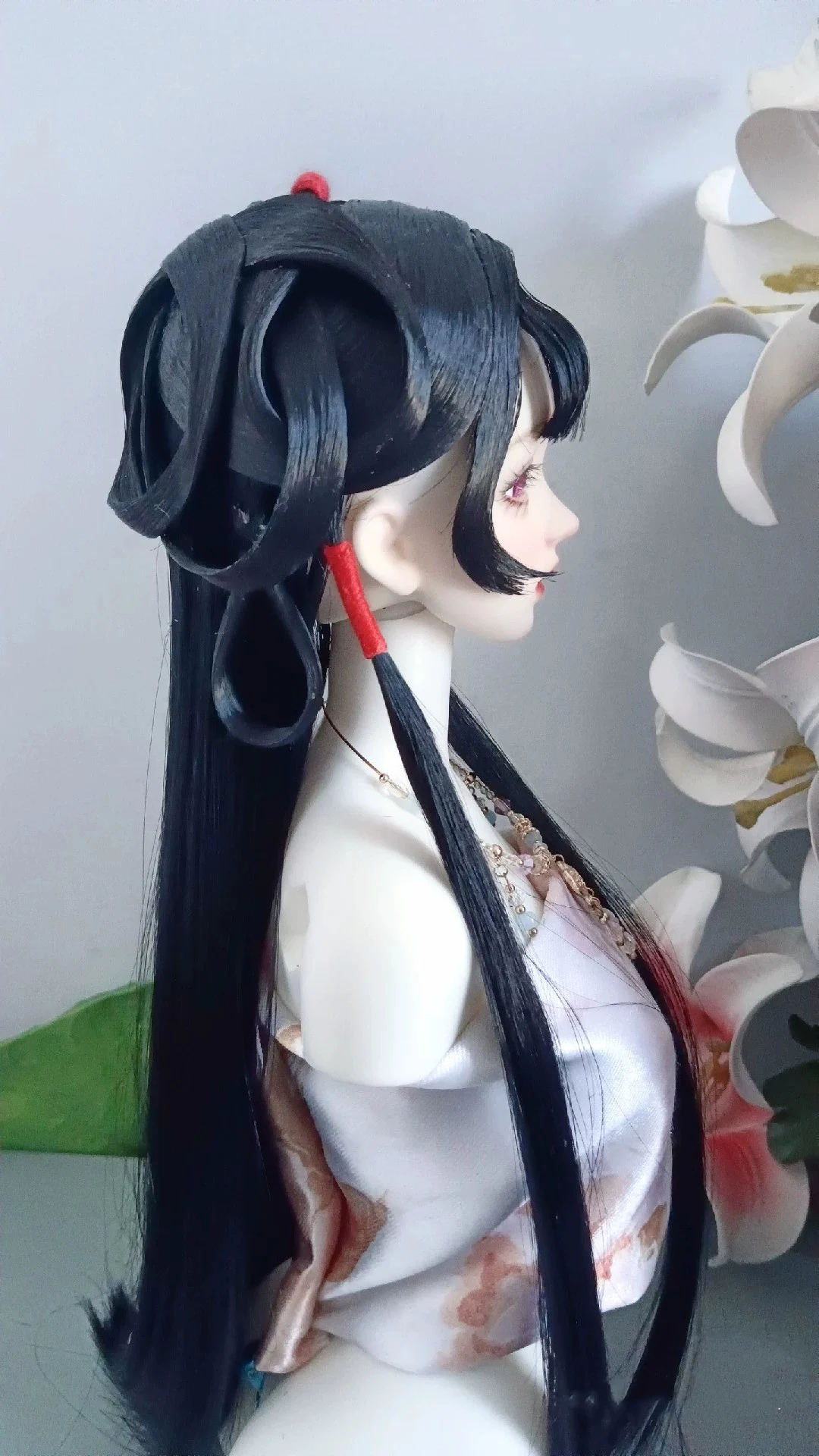 1/6 1/4 1/3 Costume antico parrucca BJD Hanfu fata capelli lunghi parrucche retrò per BJD/SD YOSD MSD SD13 ragazza accessori per bambole SSDF C2450