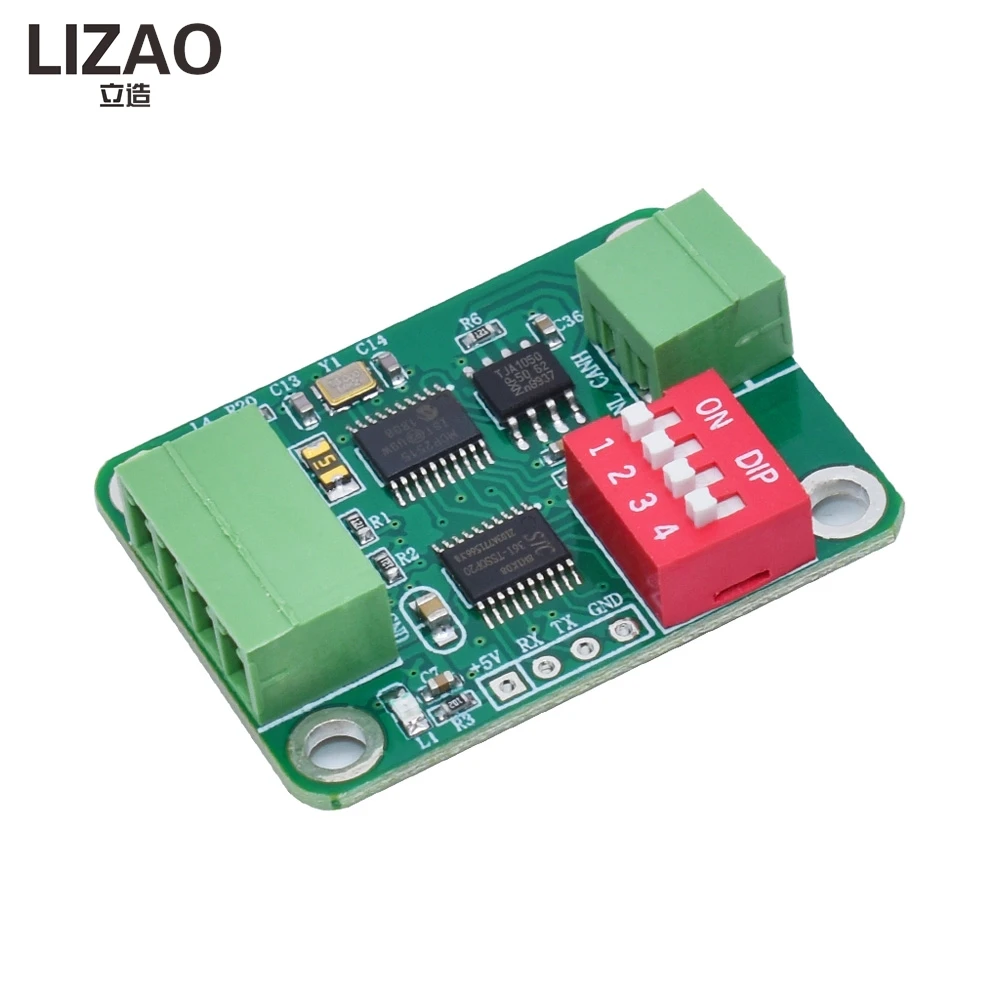 TTL Serial to CAN Bus Module, Transparent Transmission Converter with TTL to RS232 Support for Data Communication