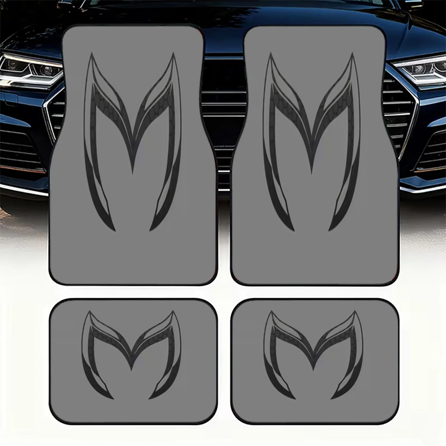 4pcs Car Floor Mats, Stylized 