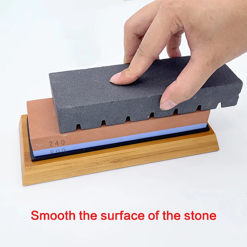 320# Correction Stone Sharpening Warter Whetstone Repair Stone  Accessories Tools Kitchen Bar Knife Sharper Horizontal Stripes