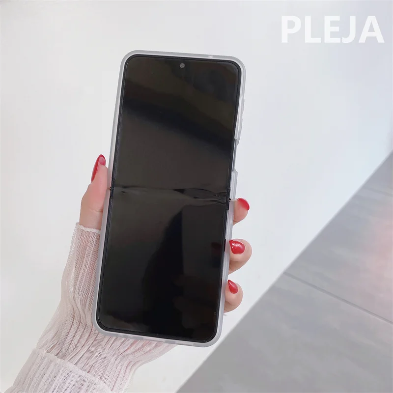 Funda de teléfono con pulsera de cuentas de colores para Samsung Galaxy Z Flip 4, 3 Z, Flip3, Flip4, 5G, fundas de silicona a prueba de golpes