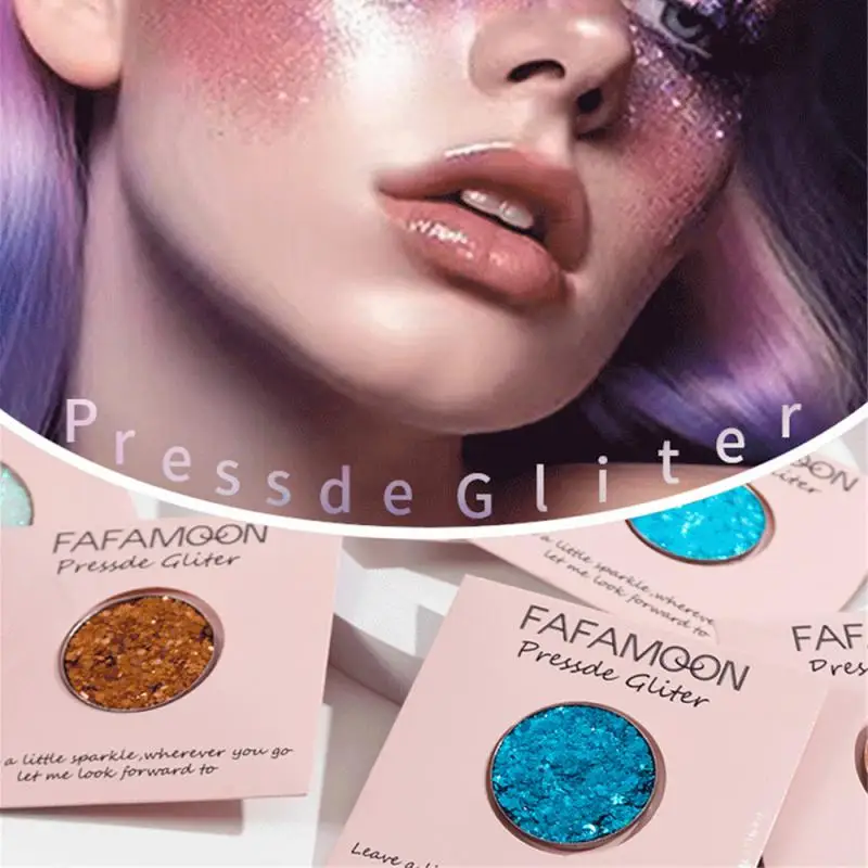 Glitter Eyeshadow Powder Smooth Easy To Color Eye Shadow Fine Texture Sequins Glitter Eyeshadow Health & Beauty