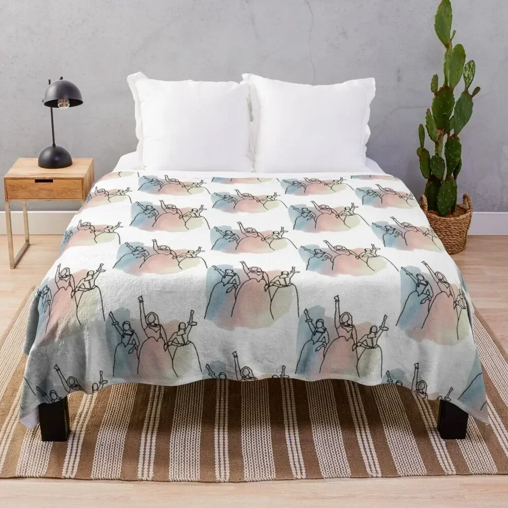 

Schuyler Sisters Design Throw Blanket Warm Flannel Blanket for Couch Chair Bedroom