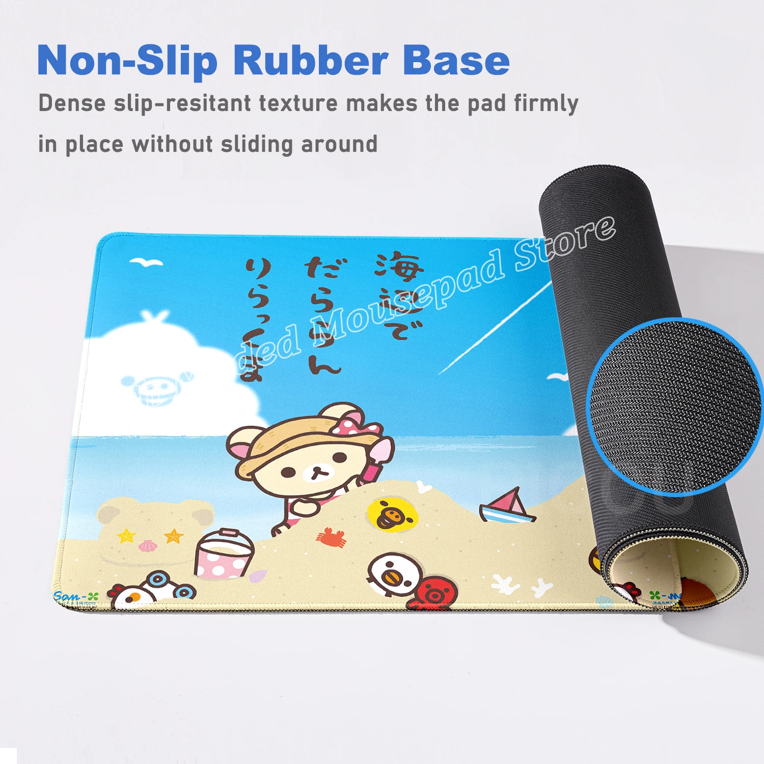 ملحقات مكتب ألعاب لوحة الماوس Rilakkuma مكتب الكمبيوتر Deskmat سطح المكتب ماوس الوسادة Kawaii الألعاب الحصير لطيف ماوس الجدول حصيرة #5