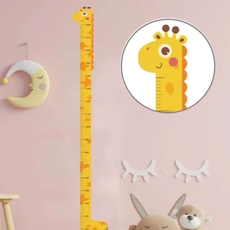 180cm Cartoon Animal Height Measure Wall Sticker Wallpaper for Kids Room Nursery Child Growth Ruler Growth Chart Wall Decoration