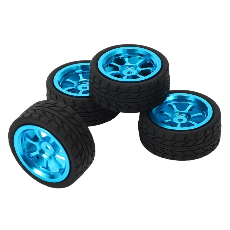 4 Uds llantas y neumáticos de aleación ruedas de coche Rc para 1/18 Wl Toys A949 A959 A969 A979 K929 A959-B A969-B A979-B K929-B