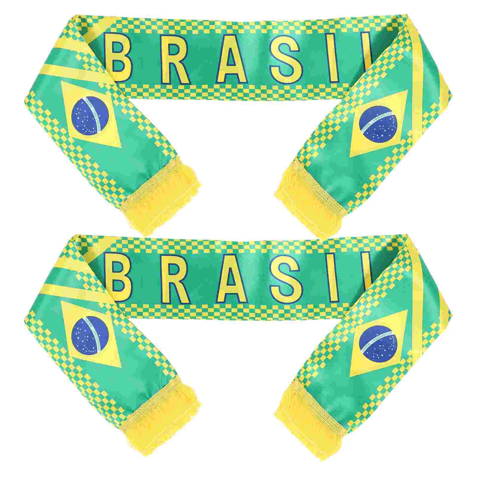 

2022 Football Match Team Scarf Soccer Display Fans Footballs National Knit Satin