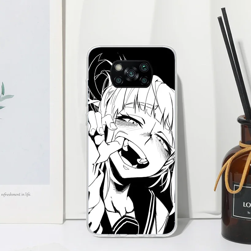 Himiko Toga Waifu Anime MHA Phone Case For Xiaomi Poco X6 X5 X4 X3 Nfc F6 F5 Pro F4 Gt F3 F2 F1 M5S M4 M3 Art Fundas Back Cover