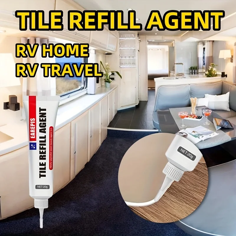 1/3 Pcs Ceramic Tile Joint Waterproof Bathroom Grout Repair Agent Wall Filler Fungi Mould Proof Cleaner Caulking Agent,20ml