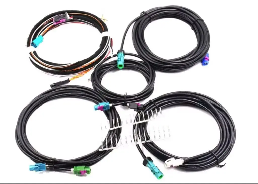 Upgrade Wiring - FOR VW Skoda Seat TIGUAN MK2 PASSAT B8 CC MQB CAR 360 Environment Rear Viewer Camera Harness Cable
