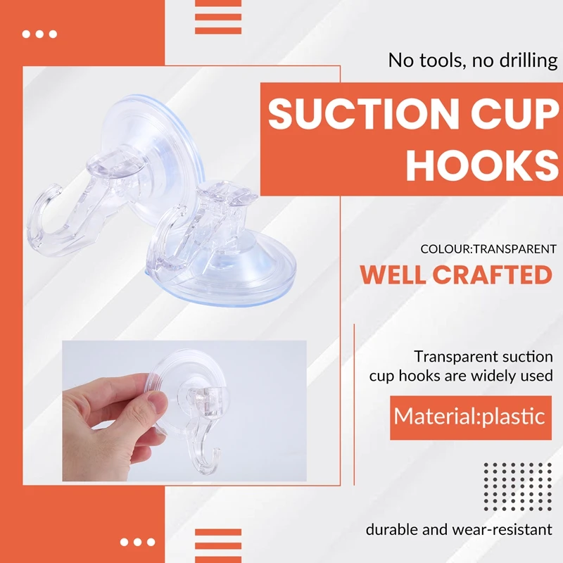 LICE-خطاف كوب شفط المكنسة الكهربائية الشفاف الكبير القابل لإعادة الاستخدام