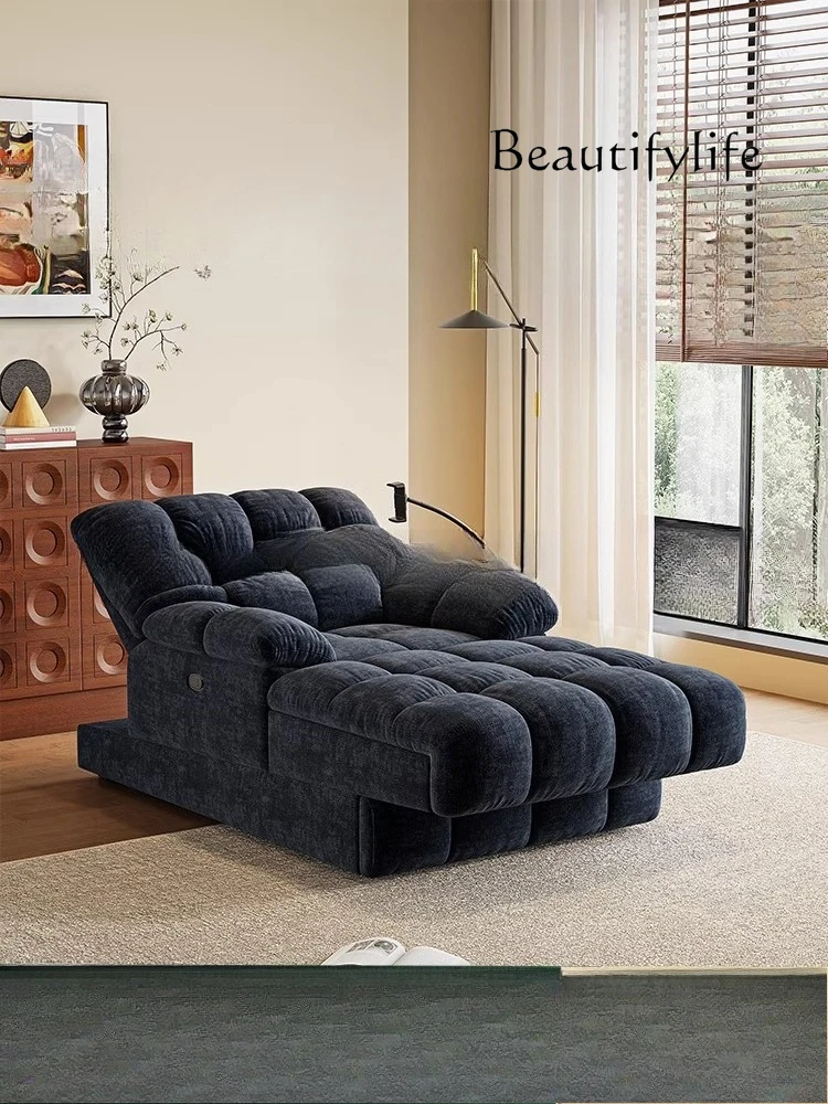 

Electric concubine multi-functional recliner small apartment living room retro chenille single concubine chair sofa